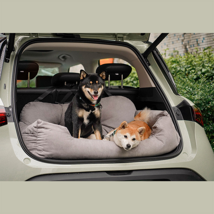 Auto hondenbed – Waterbestendige autostoelhoes met antislip &amp; veiligheidsriem