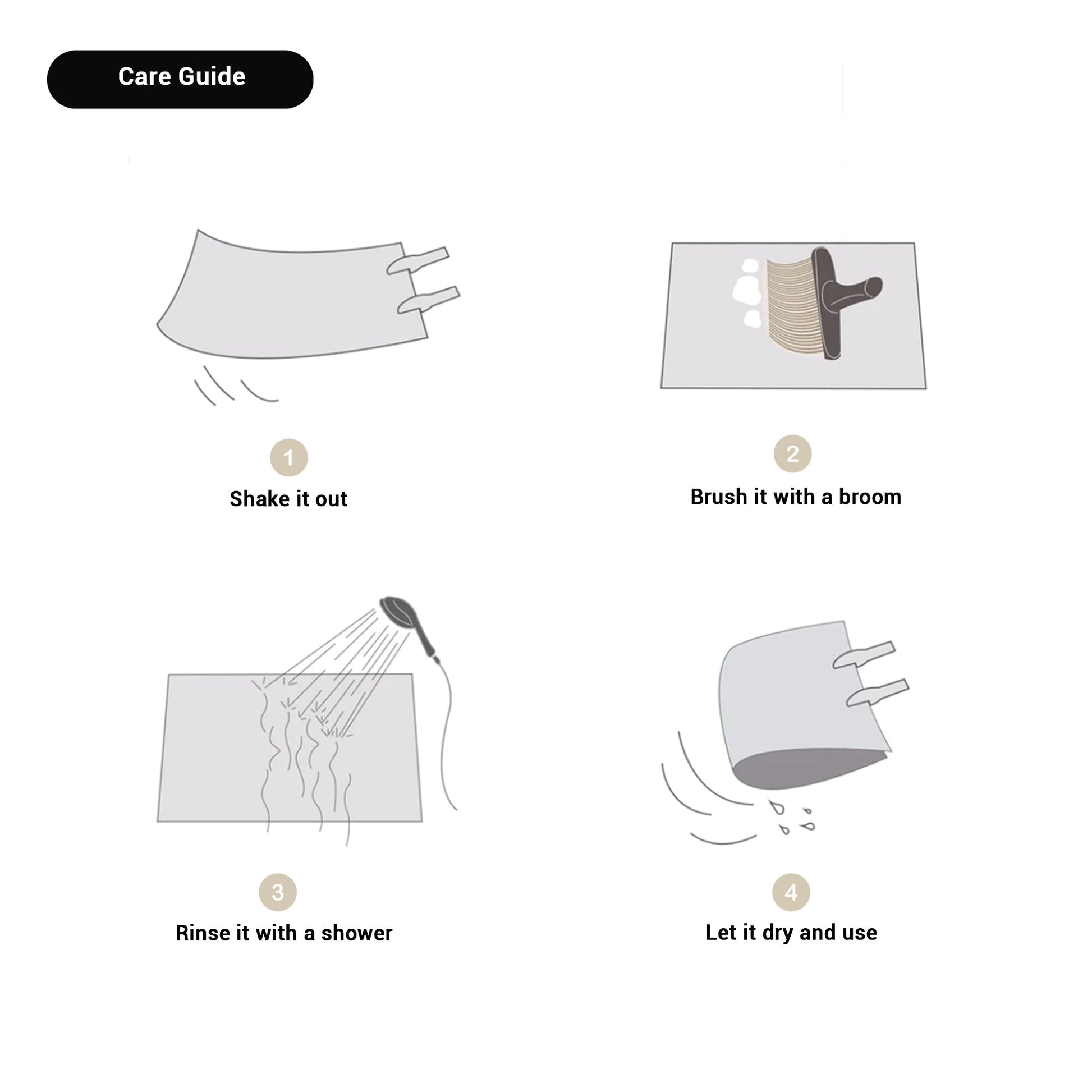 Abstracte antislip badmat met Scandinavisch design Vestragear