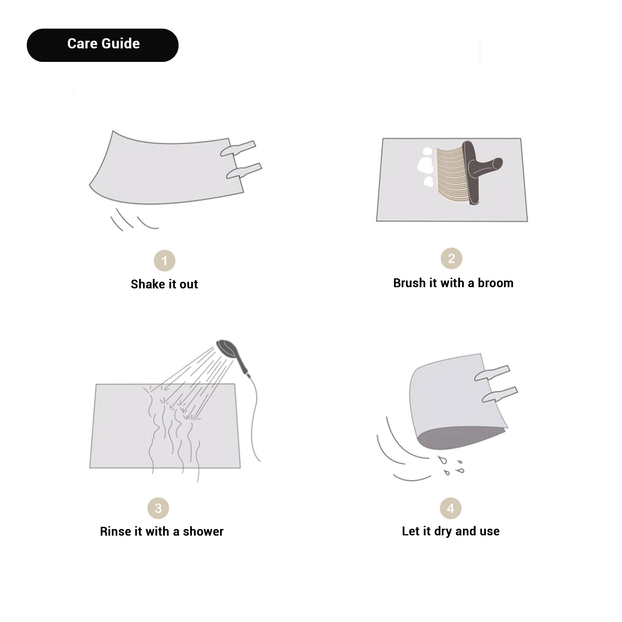 Abstracte antislip badmat met Scandinavisch design Vestragear