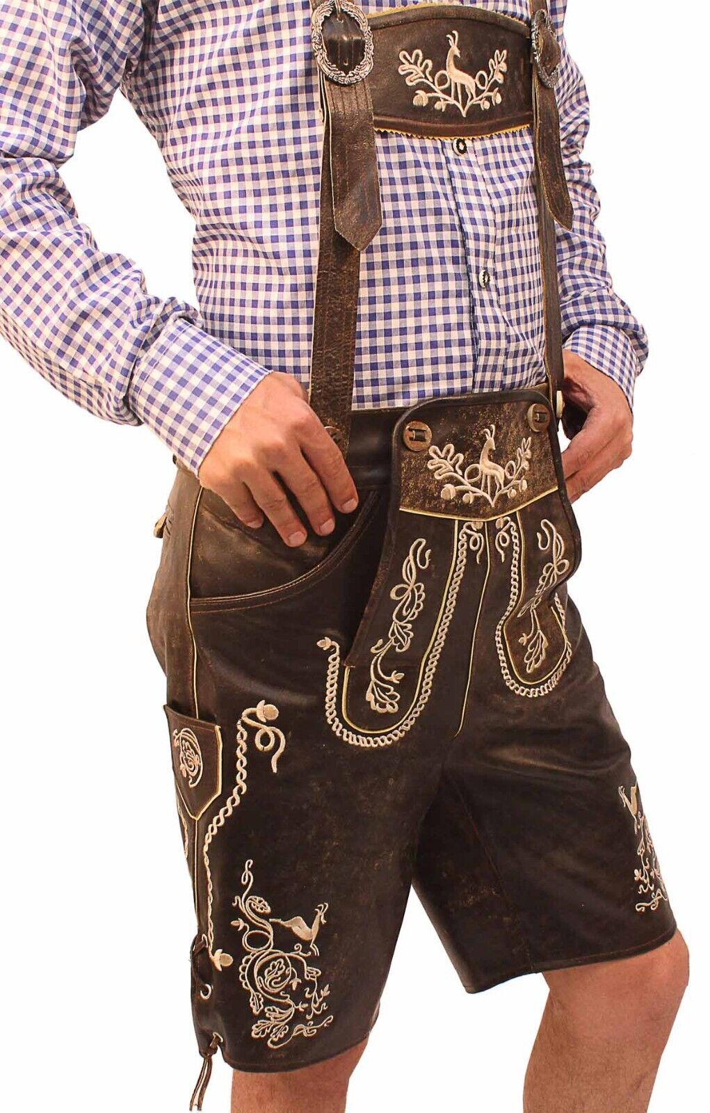 AlpenViktor – Conjunt de Lederhosen per a homes Oktoberfest – Autèntic i Festiu
