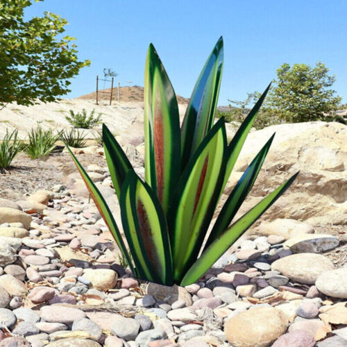 Statue de jardin en agave métallique – Sans entretien, antirouille et fait main