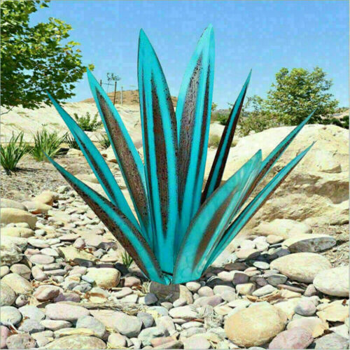 Statue de jardin en agave métallique – Sans entretien, antirouille et fait main