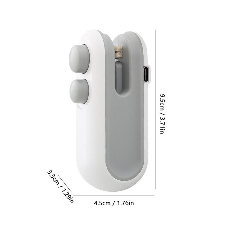FreshSeal – dispositivo de selagem portátil 2 em 1 recarregável por USB &amp; compacto