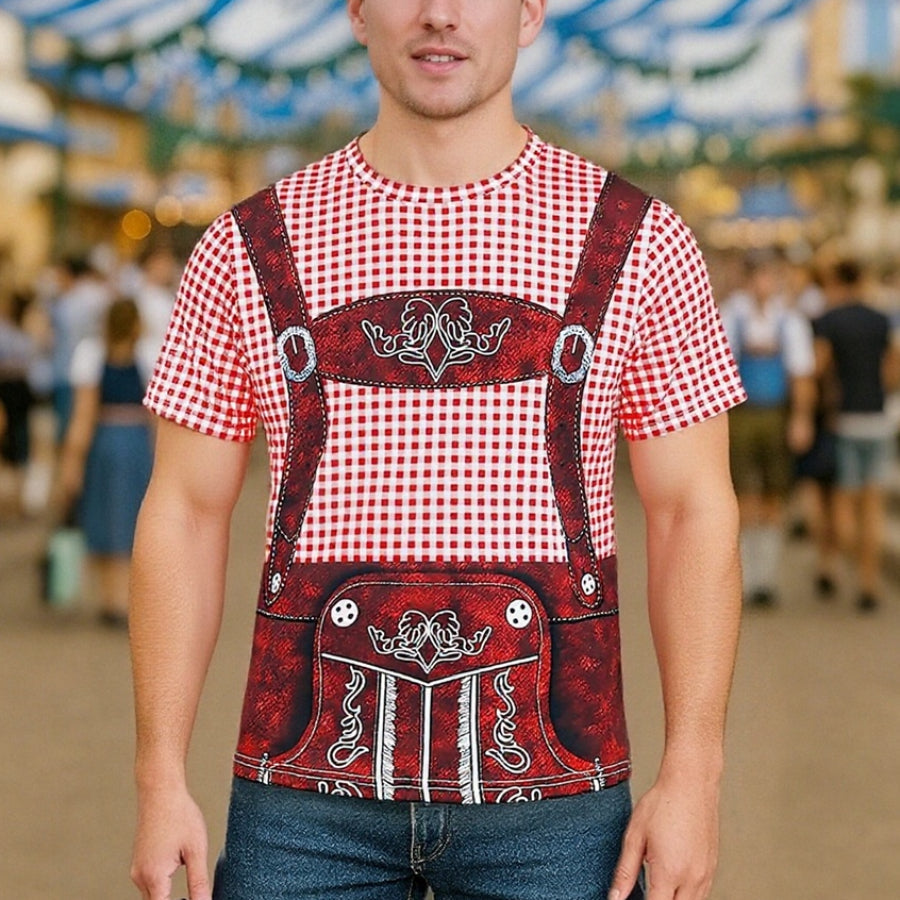 Bavaro – Samarreta amb estampat de Lederhosen – El teu outfit per a festa de la cervesa i Oktoberfest