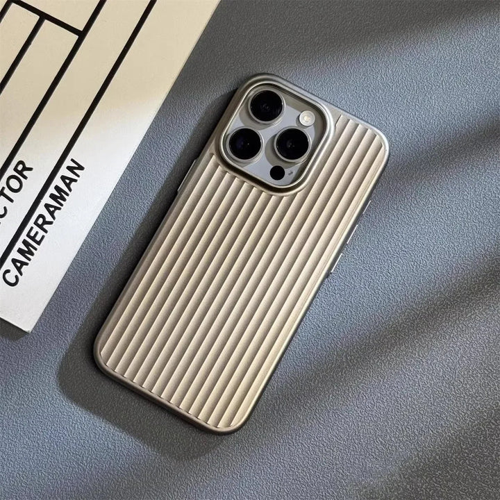 Handyhülle Stoßfest Slim Metall Look iPhone Vestragear