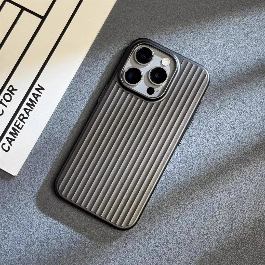 Handyhülle Stoßfest Slim Metall Look iPhone Vestragear