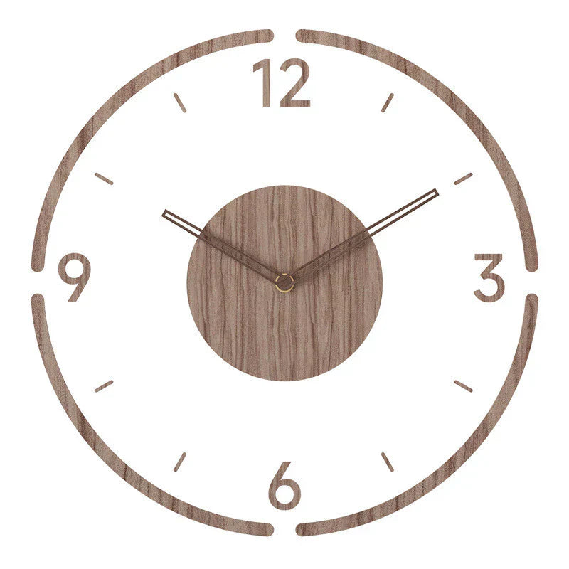 LumoArte Houten Wandklok – Scandinavisch Design &amp; Stil Uurwerk