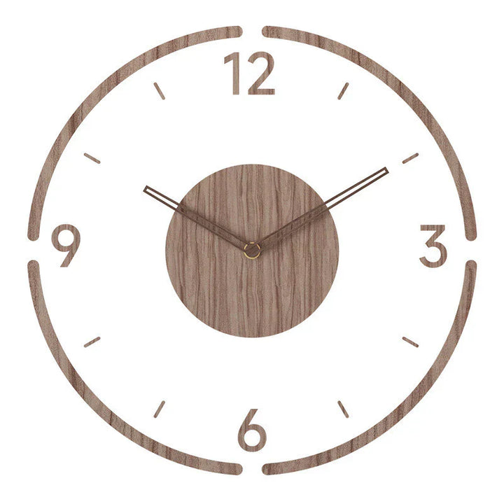 LumoArte Houten Wandklok – Scandinavisch Design &amp; Stil Uurwerk