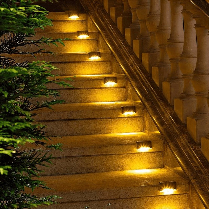 Solarix LED Traplampen – Zonne-energie Buitenverlichting met Schemerfunctie (IP65)