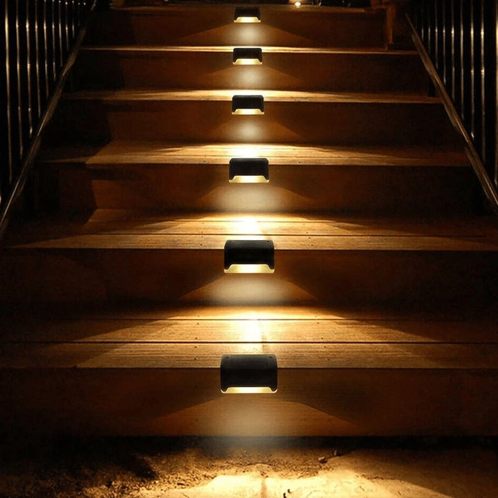 Solarix LED Traplampen – Zonne-energie Buitenverlichting met Schemerfunctie (IP65)