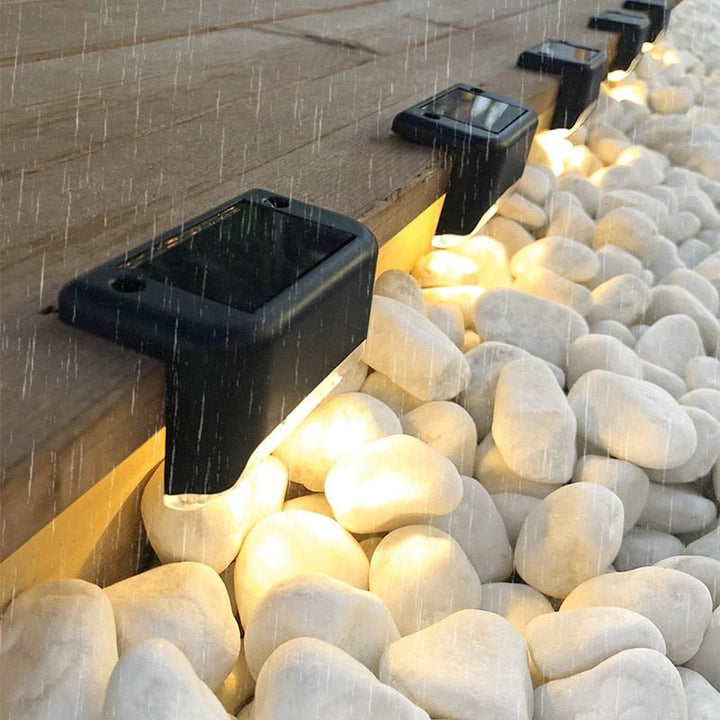 Solarix LED Traplampen – Zonne-energie Buitenverlichting met Schemerfunctie (IP65)