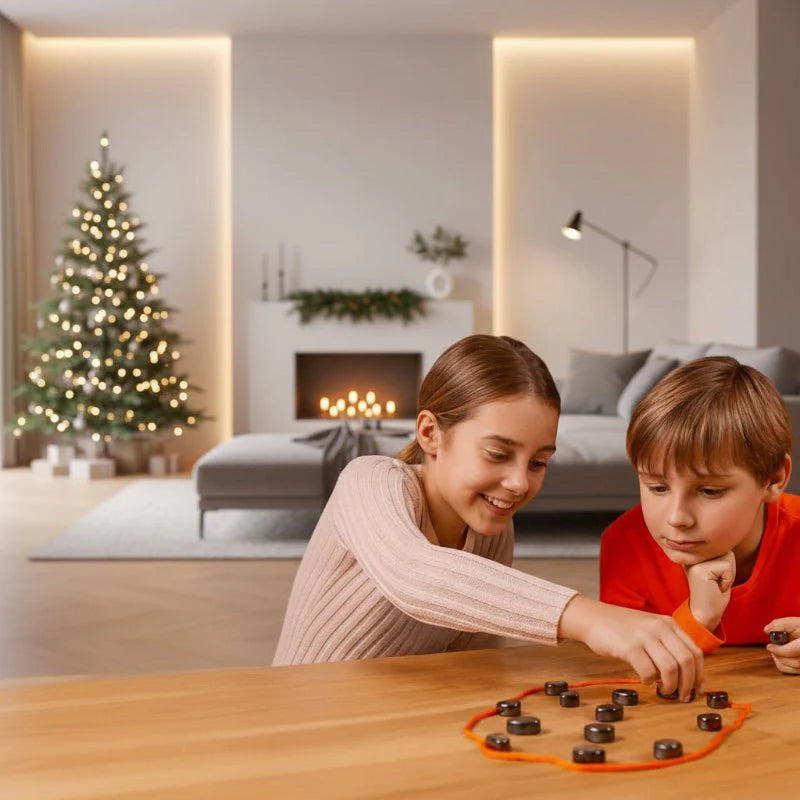 Jeu d'échecs magnétique – Échiquier de voyage avec aimants puissants et format compact