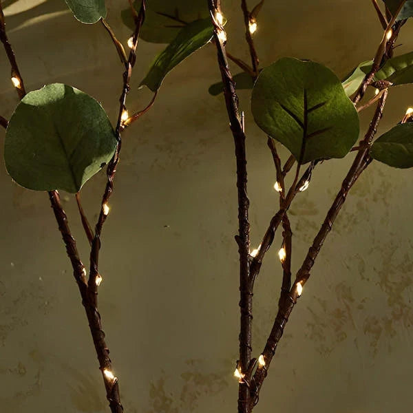 Lighted Olive Branch Stems – Twinkling Fairy Lights for Vases and Arrangements Tevako