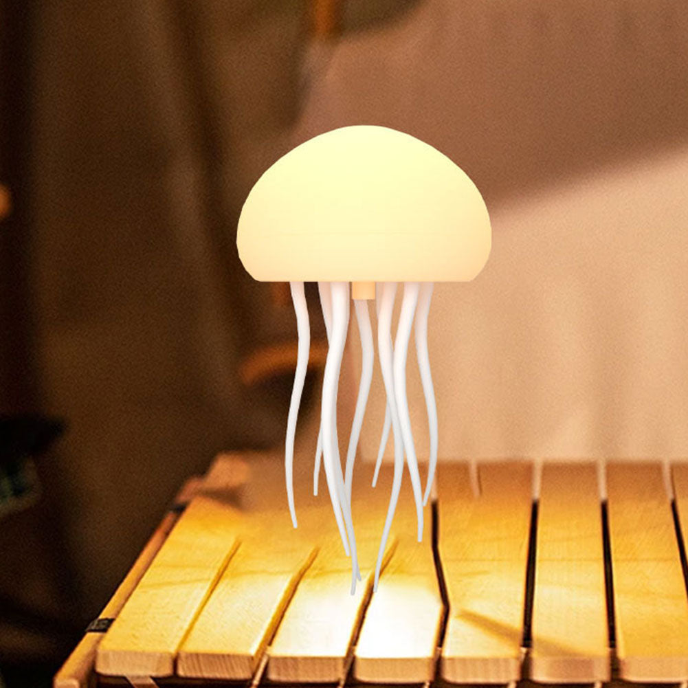 Candeeiro de Mesa LED com Design de Medusas – Luz Decorativa com Mudança de Cor