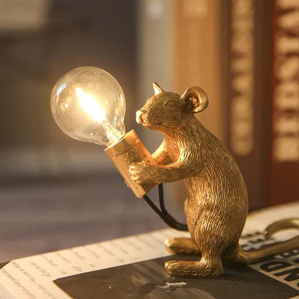 Artimouse Lampe de table – Design unique de souris, éclairage LED décoratif &amp; style d&