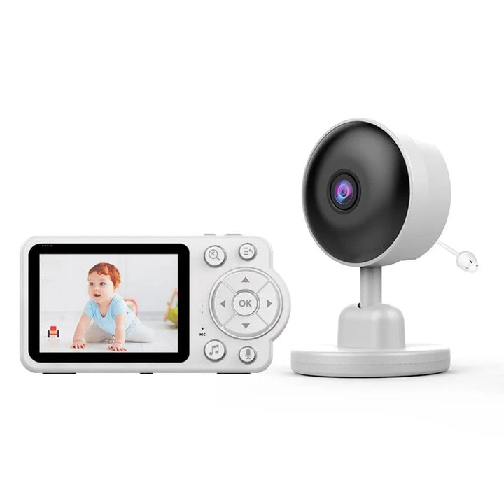 Nuvia – Baby monitor con telecamera e visione notturna – Allarme pianto e temperatura