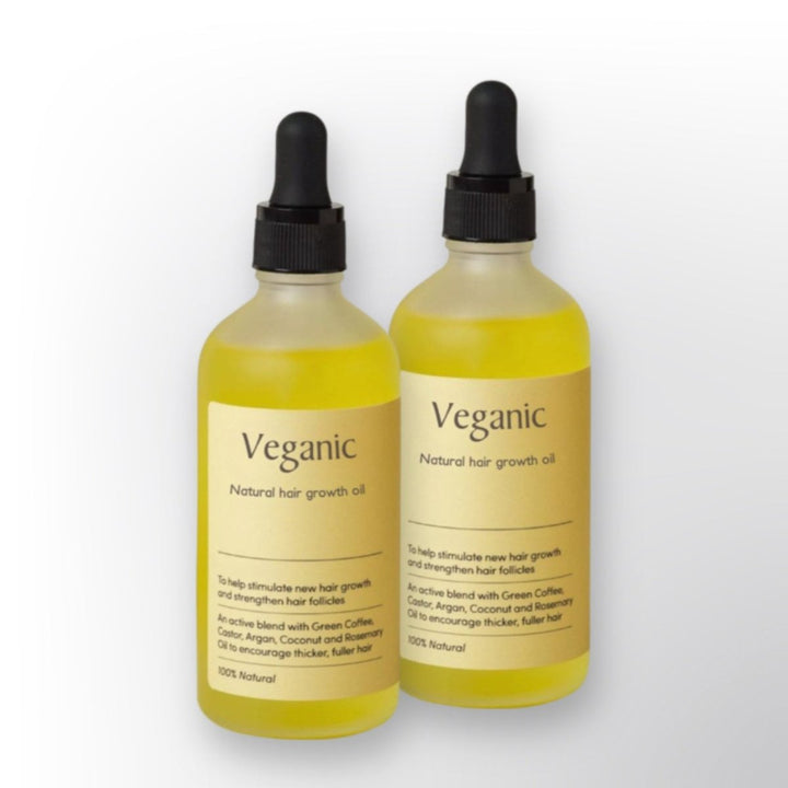 Huile capillaire pour cuir chevelu – Ricin, Argan &amp; Noix de coco pour éclat &amp; croissance des cheveux